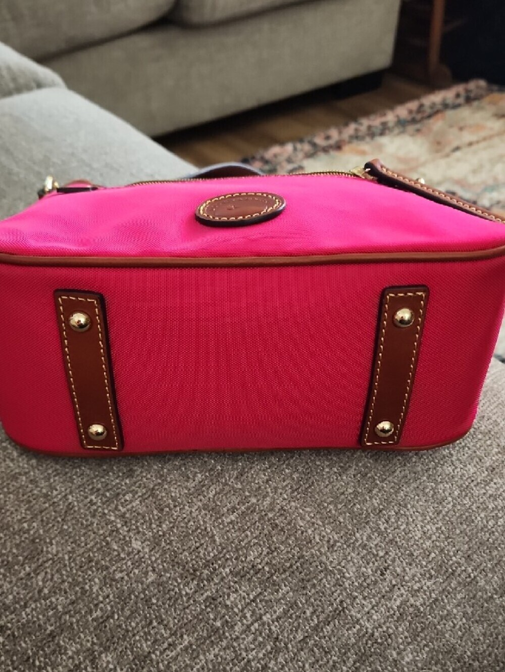 NWT Dooney & Bourke Pink Nylon Mini Hobo Bag Y2K Preppy Purse - Picture 10 of 14